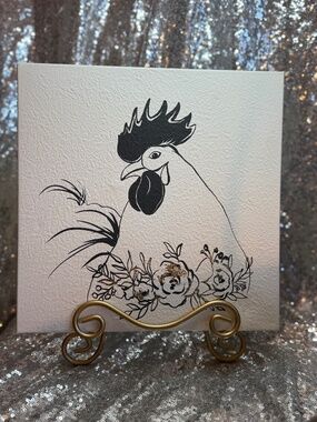 Rooster wall canvas